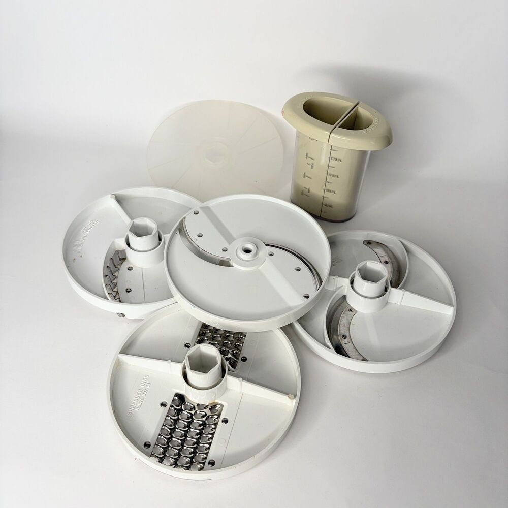 Vintage Oster Kitchen Center Regency Slicer Shredder Blades and Food Pusher